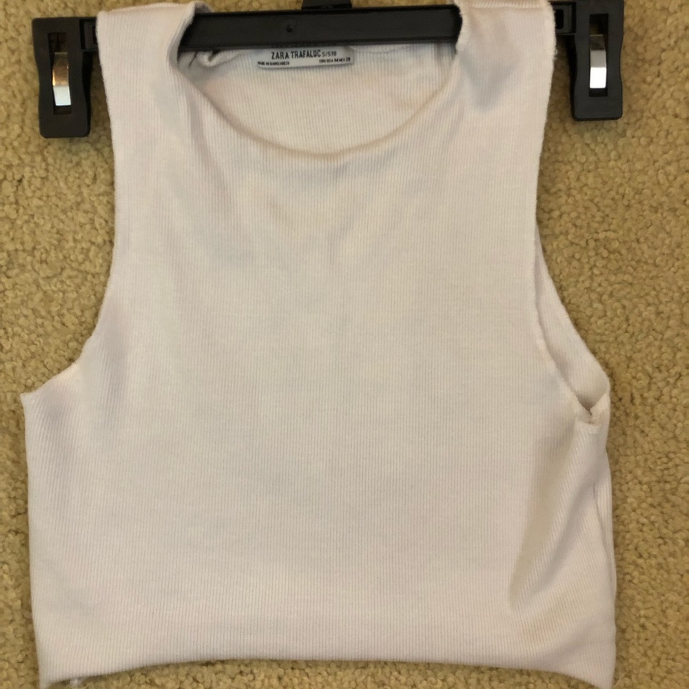 S Zara white tank top